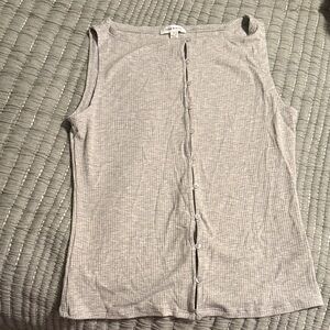 NWOT: Pink Rose Full Down Rib Tank Top